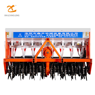 Xinle 2BMQF-8/16A Rice Fertilizer Seeder 8 Rows No-to-Till Seed Spreader No-to-Till Fertilize Planter